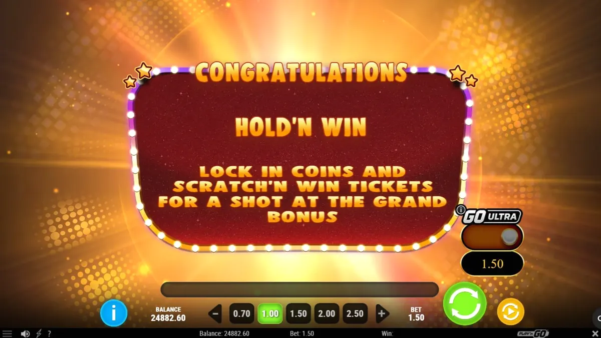Tampilan visual neon yang ceria dari slot Granny’s Wild
